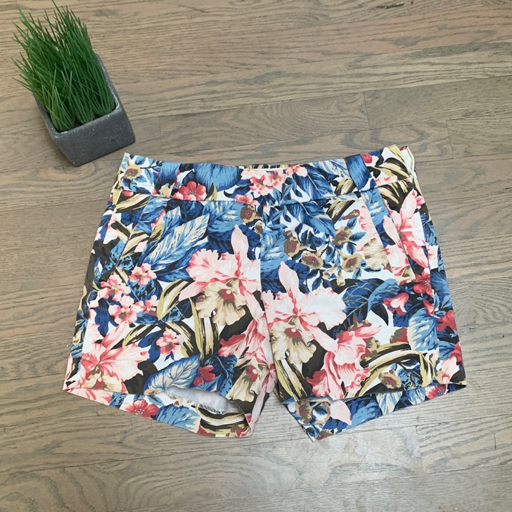 J Crew floral shorts